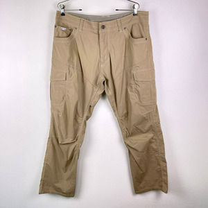 Kuhl Khaki Outdoor Cargo Style Casual Hiking Performance Pants Men's Size 36x30